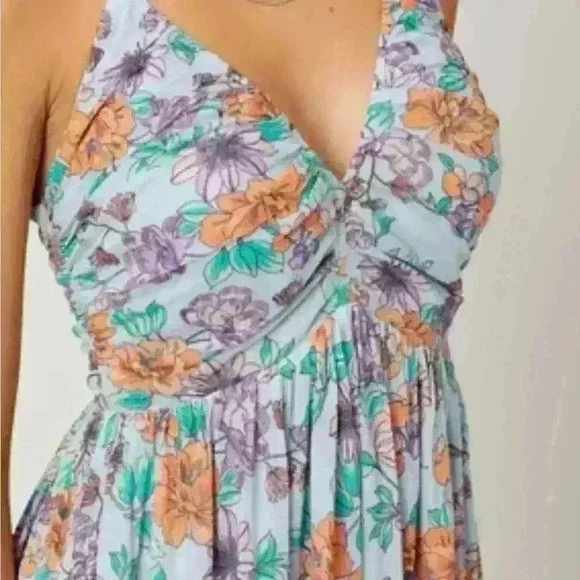 Bohemian, hippie Mystree floral maxi dress size M New sun/ wedding guest dress - Picture 5 of 8